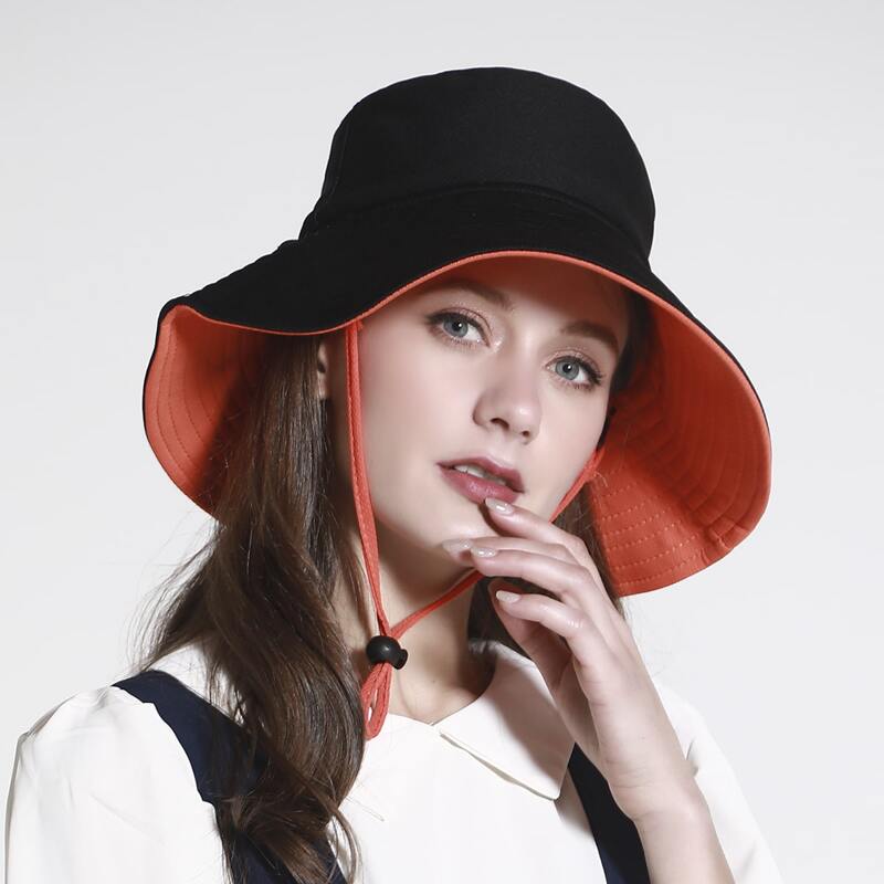 

Plain Reversible Bucket Hat, Multicolor