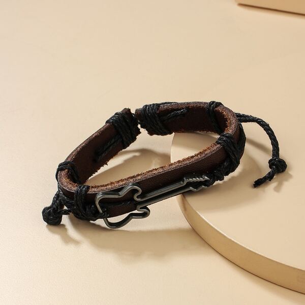 

Guitar Detail Bracelet, Black