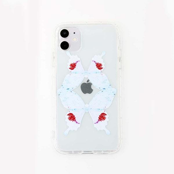 

Butterfly Print iPhone Case, Clear