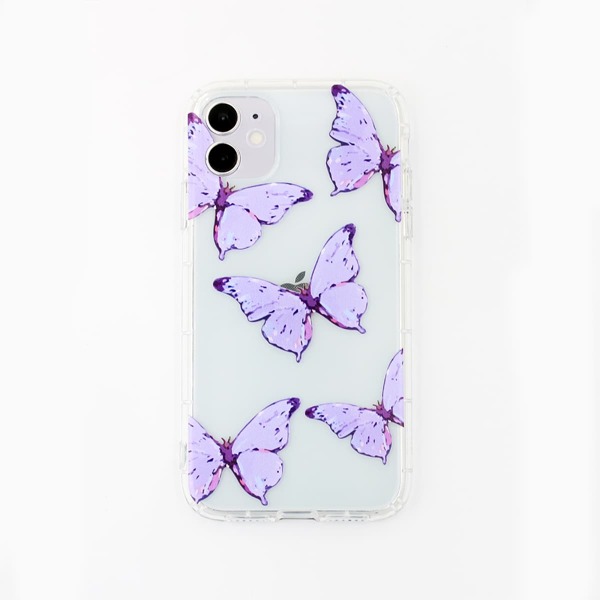 

Чехол для iPhone Case с принтом бабочки, Прозрачный