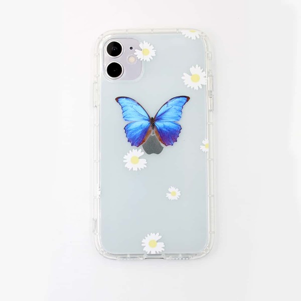 

Прозрачный чехол для iPhone с принтом бабочки