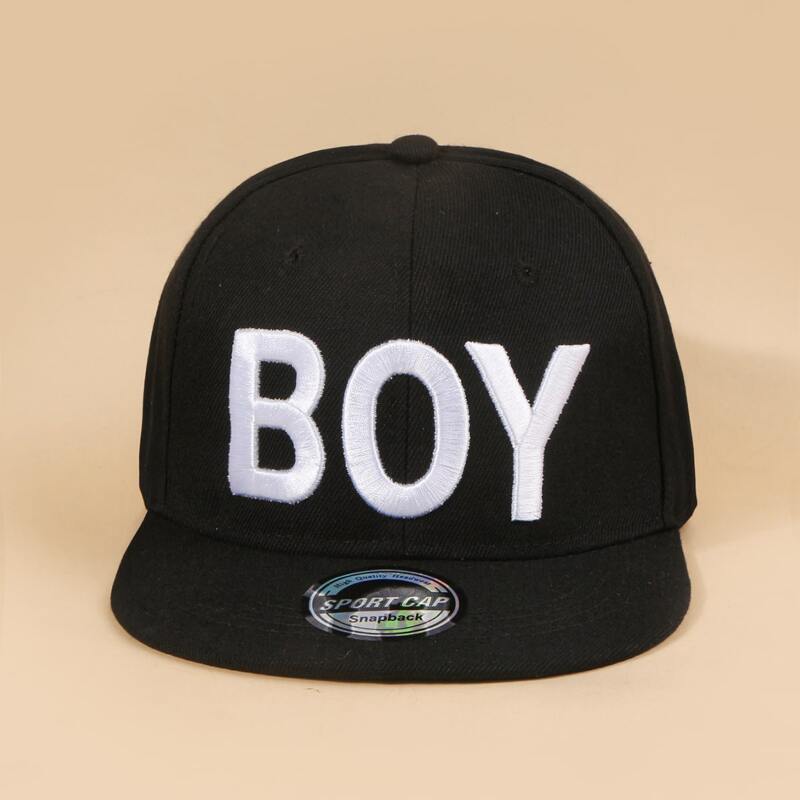 

Guys Letter Graphic Baseball Cap, Black