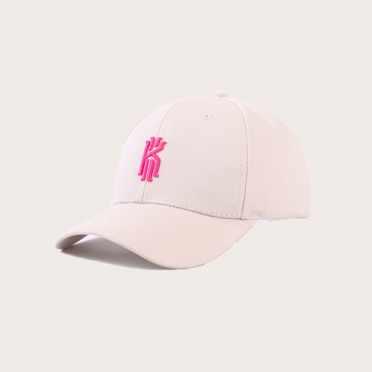 

Embroidery Baseball Cap, Beige