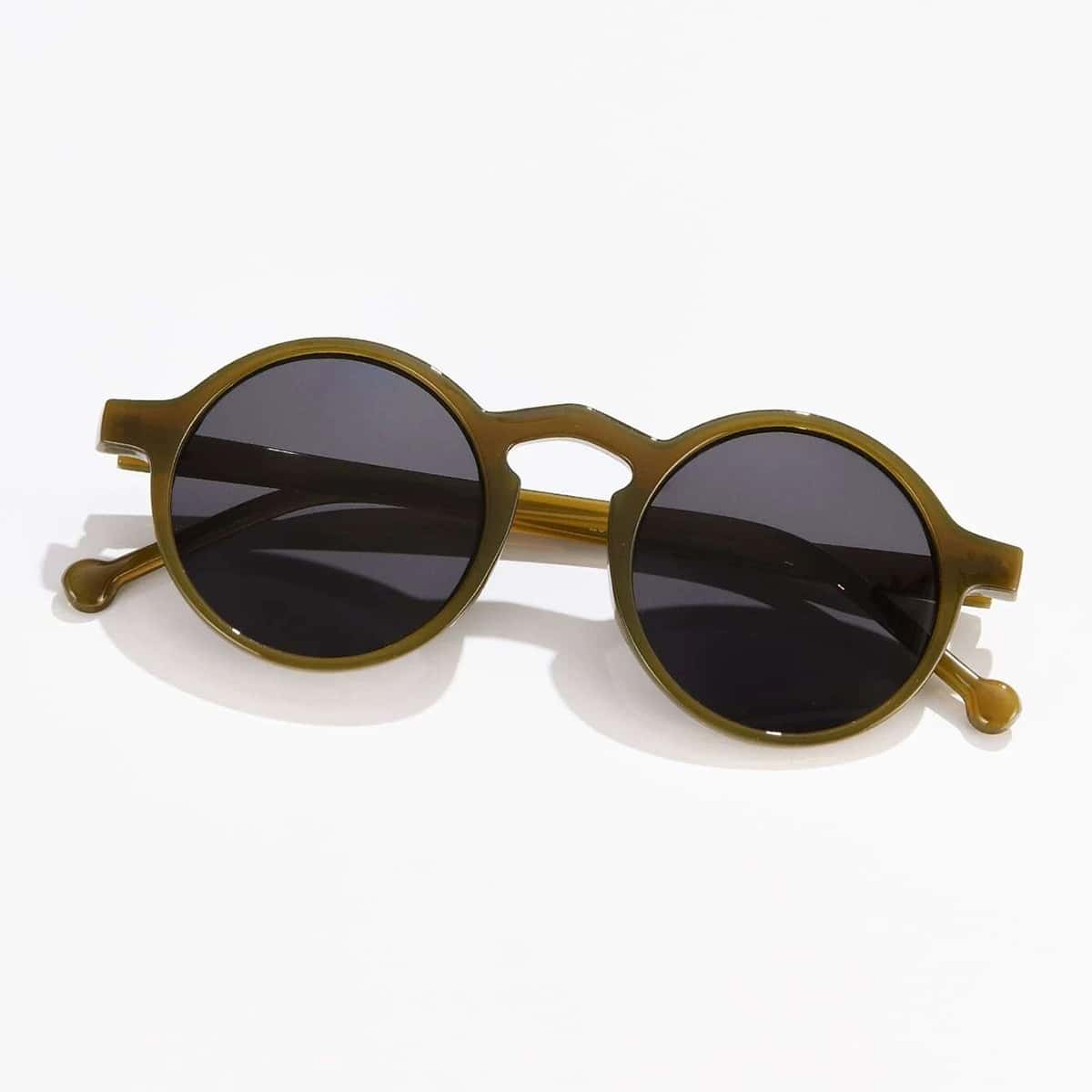 

Guys Round Frame Sunglasses, Dark grey