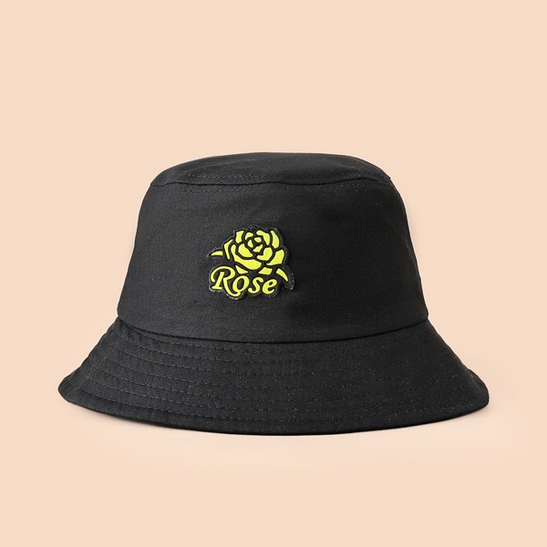 

Flower Patch Bucket Hat, Black
