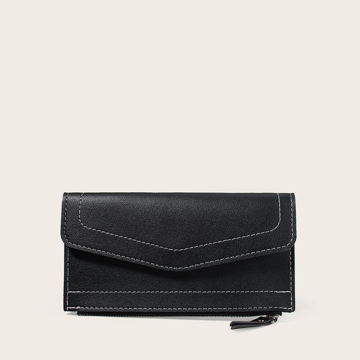 

Solid Envelope Purse, Black
