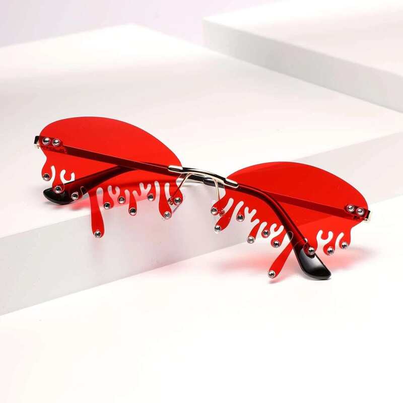 

Rhinestone Water Drop Sunglasses