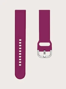 Silicone Watchband Compatible With Samsung Galaxy Active 2 - Burgundy - View 3
