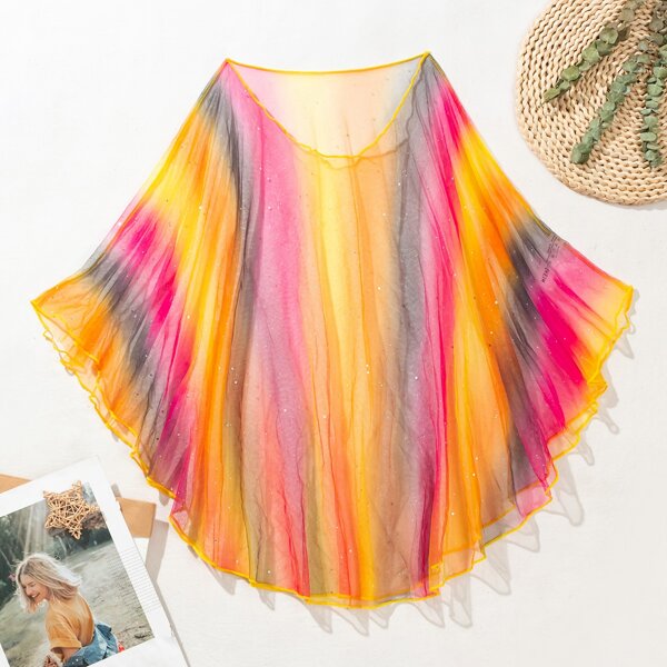 

Ombre Mesh Cover Up, Multicolor
