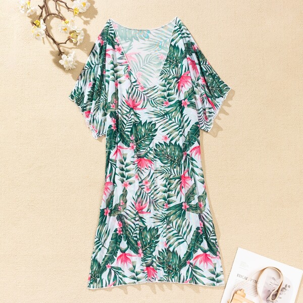

Floral & Tropical Cover Up, Multicolor