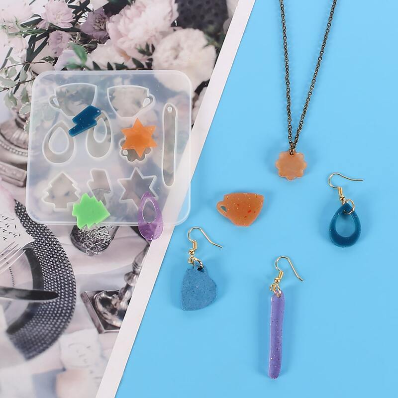 

1pc Earrings DIY Epoxy Mold, White