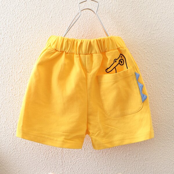 

Toddler Boys Cartoon Graphic Shorts, Yellow
