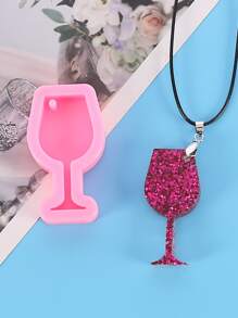 1pc Cup Shaped DIY Epoxy Mold - Pink - View 1