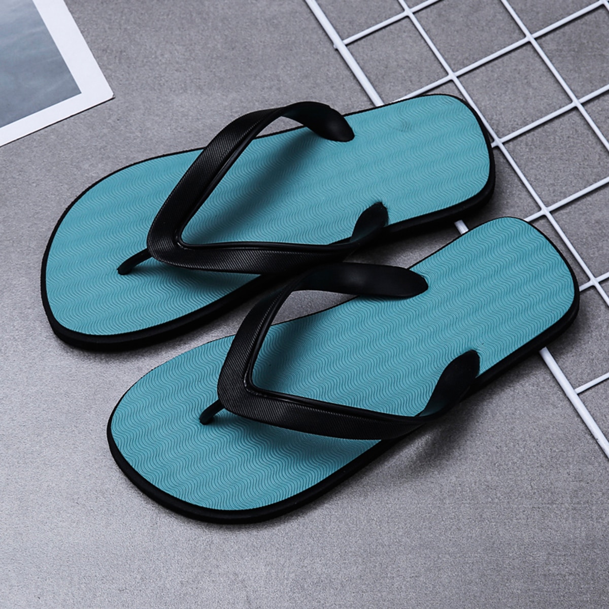 Одноцветный Мужские Вьетнамки и тапочки