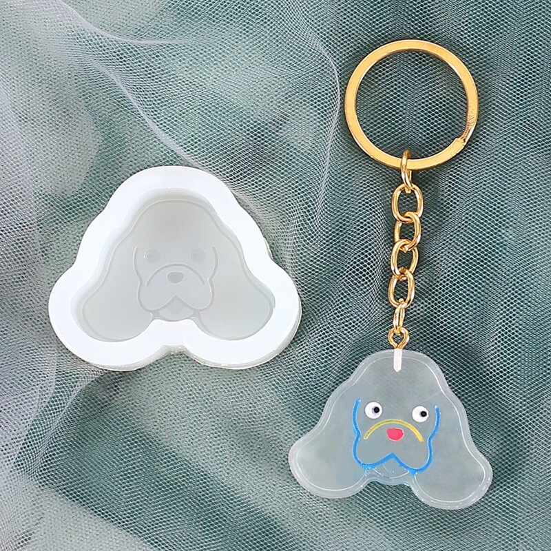 

1pc Cartoon DIY Keychain Epoxy Mold, White