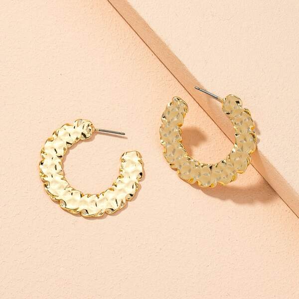

Open Hoop Earrings, Gold