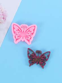 1pc Butterfly Shaped DIY Epoxy Mold - Pink - View 2