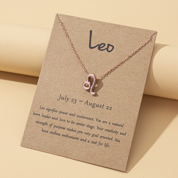 

Toddler Girls Constellation Pendant Necklace, Rose gold