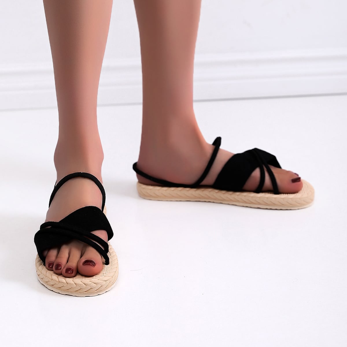 Одноцветный Отпуск Тапочки & Вьетнамки