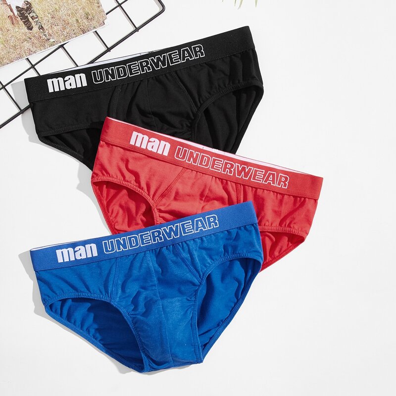 

Guys 3 Pack Letter Graphic Brief, Multicolor