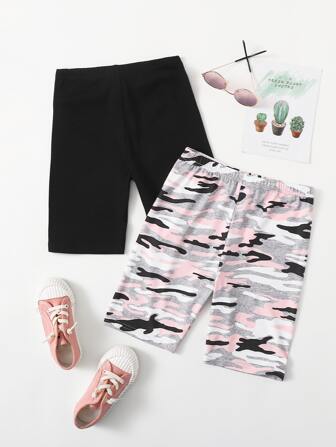 قطعتين من شورتات الدراجات للبنات ال- تغير