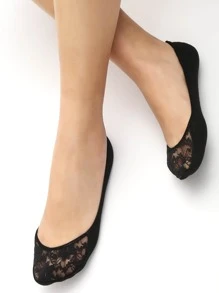 5 pares de calcetines de encaje, calcetines invisibles