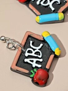 Bông tai thả trên bảng đen - Nhiều màu - Xem 3