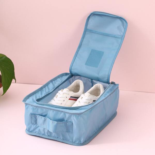 

1pc Waterproof Shoes Storage Bag, Blue