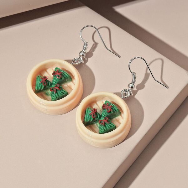 

Rice Dumplings Charm Drop Earrings, Multicolor