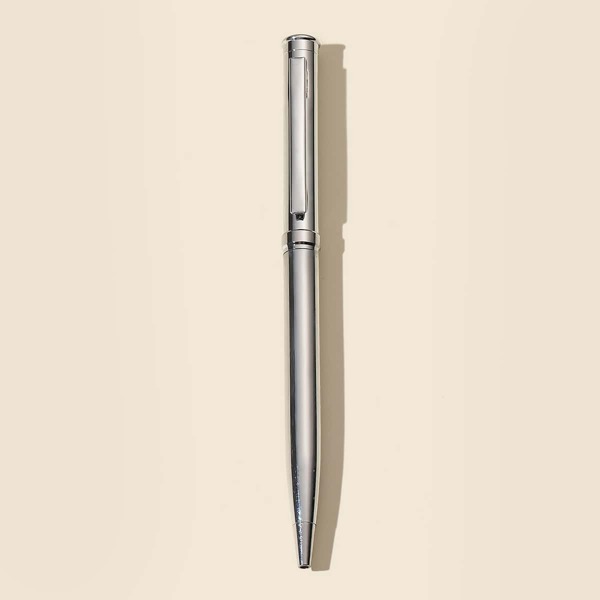 

1pc Metal Ballpoint Pen, Black