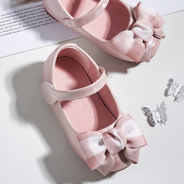 

Toddler Girls Bow Decor Flats, Pink