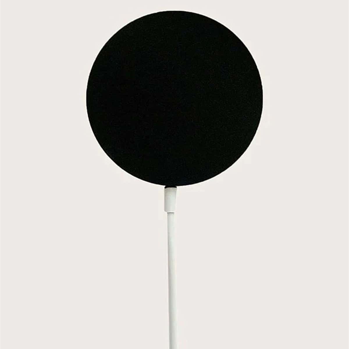 

1pc Solid Wireless Charger Case, Black
