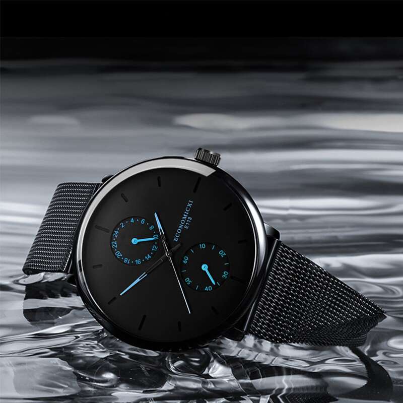 

Guys Mesh Strap Round Pointer Quartz Watch