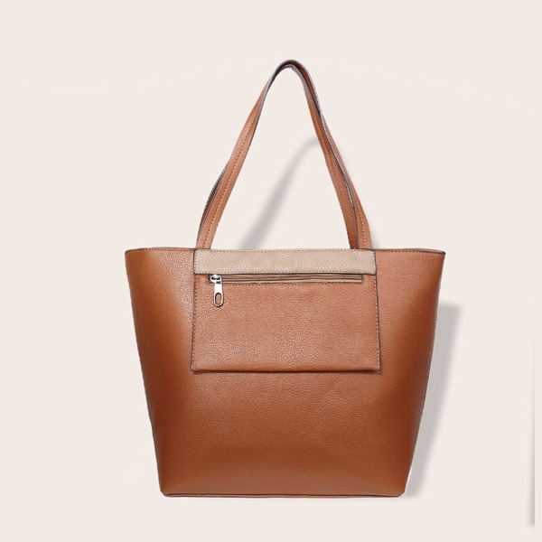 

Large Capacity Tote Bag, Brown
