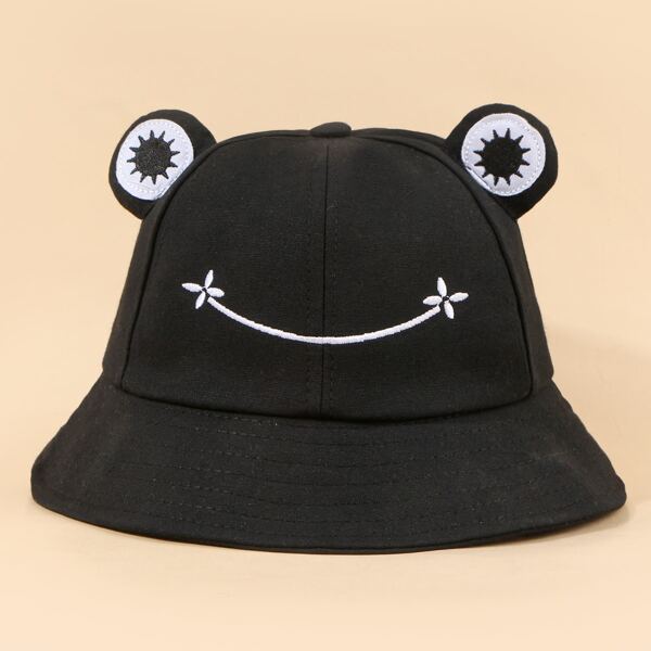 

Toddler Kids Cartoon Bucket Hat, Black