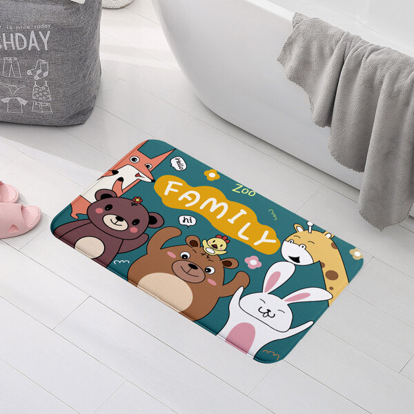 

Cartoon Graphic Floor Mat, Multicolor