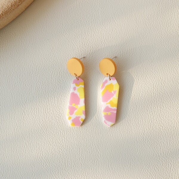 

Acrylic Geo Drop Earrings, Multicolor