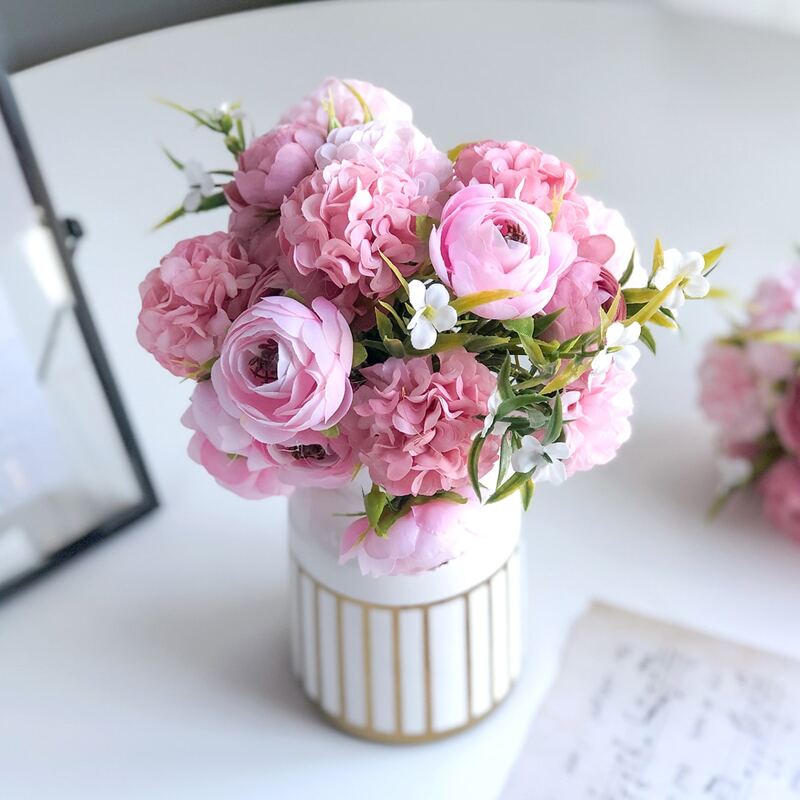 

8branches Artificial Flower, Pink