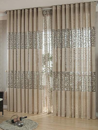 Cortina panel solo de rayas