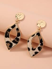 Nooxian Bông tai hình giọt nước hình con báo - Nhiều màu - Xem 6