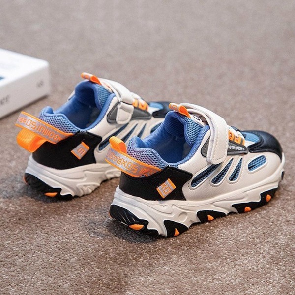 

Boys Color Block Mesh Panel Chunky Sneakers, Multicolor