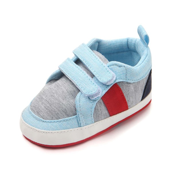 

Baby Boy Double Velcro Strap Sneakers, Blue