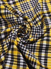 SHEIN EZwear 大碼生菜邊格紋洋裝