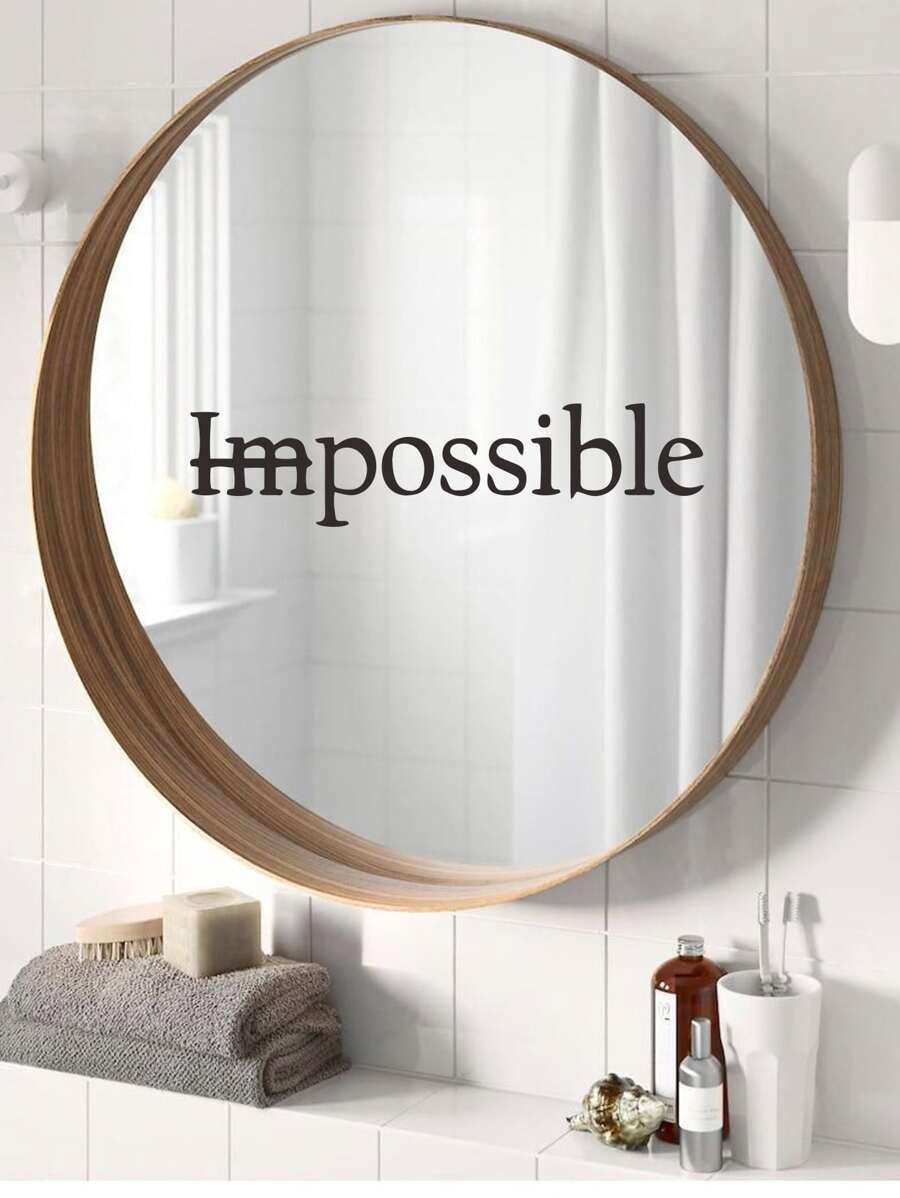 字母图形墙贴、贴纸、墙贴花、乙烯基贴花用于家居装饰、春季装饰品让您的家焕然一新、拉玛装饰贴纸礼物生日毕业 - 黑色 - 查看 1