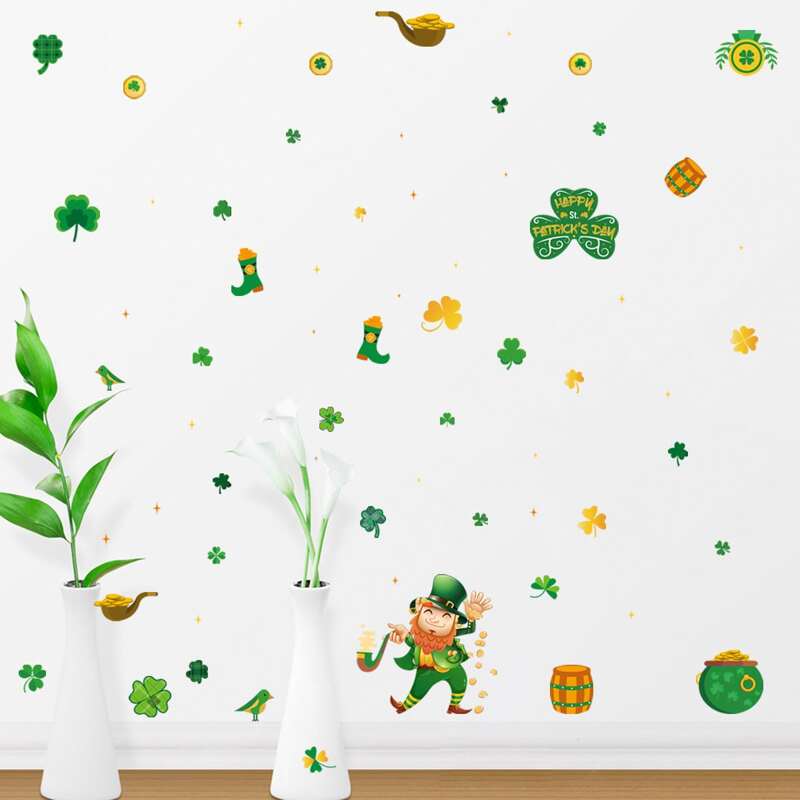 

Saint Patrick's Day Pattern Wall Sticker, Green