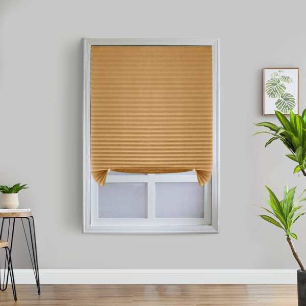 

Solid Color Water Proof Blind Curtain, Brown