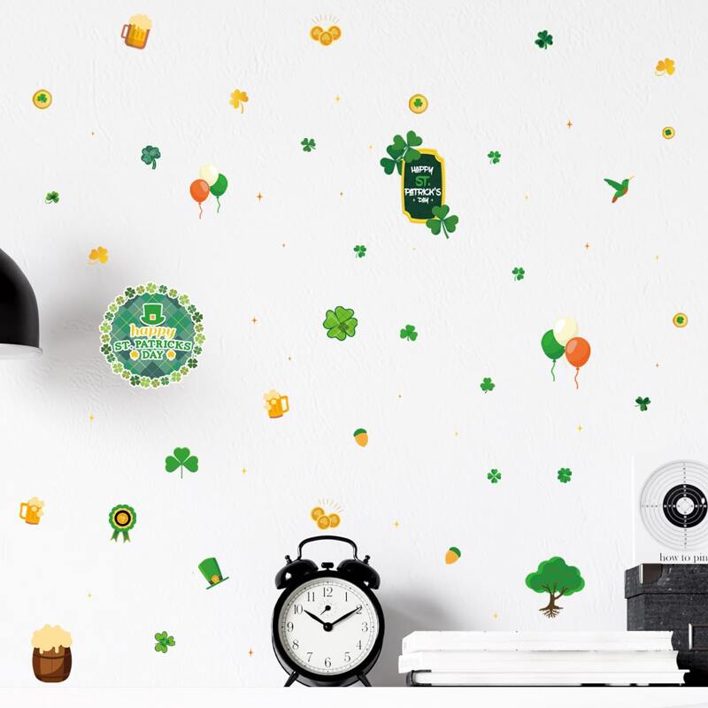 

Saint Patrick's Day Pattern Wall Sticker, Green