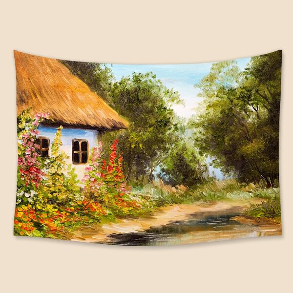 

Landscape Print Tapestry, Multicolor