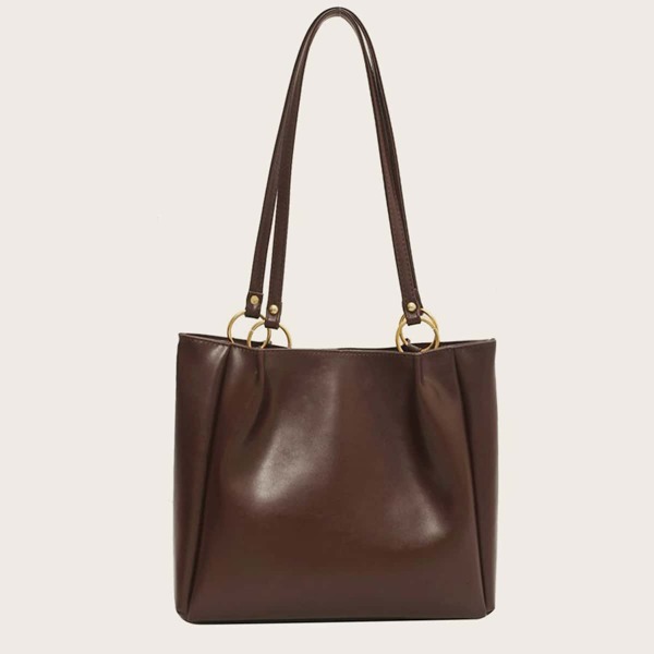 

Minimalist Large Capacity Tote Bag, Brown