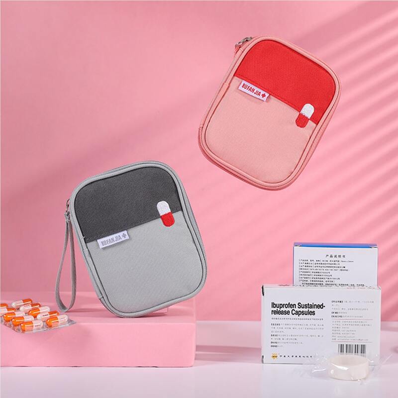

1pc Random Color Pill Storage Bag, Multicolor